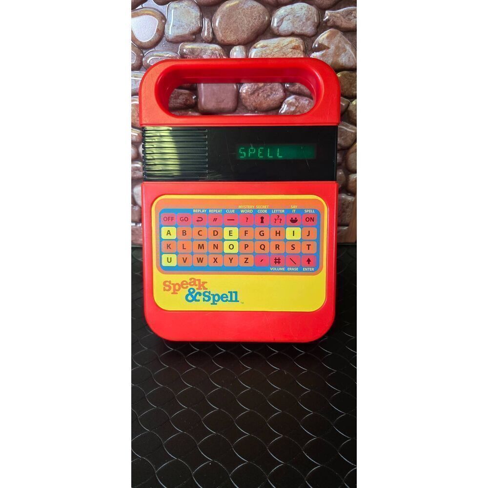 Speak & Spell Handheld Electronic Learning Game System Retro Kahootz Toy #B14